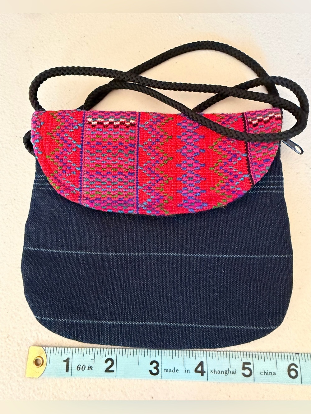 Women’s Crossbody Bag - Red Accent